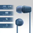 Sony WI-C100 Wireless Neckband Earphones (Blue) image 3