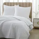 Meeallhome advanced quilting Bedspread 230*220cm/50*75cm*2 White image 3