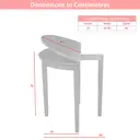 Dining & Console Table Hanover Round/Half Moon Extendable Walnut D:90cm image 7