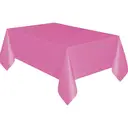 Unique Plastic Table Cover, Hot Pink, 1.37 x 2.74m image 0
