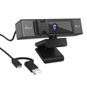 j5create JVCU435 USB™ 4K Ultra HD Webcam with 5x Digital Zoom Remote Control, Black and Silver image 1