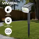 VIVREAL  72LED solar spotlight white light type 3-pack CPD-26, New Year Sale , Top gift picks image 9