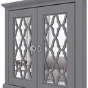 Galano Novara 2 Door Sideboard – Modern Storage Cabinet with Adjustable Shelves, Freestanding Console for Living Room, Hallway & Kitchen – Cool Grey image 5