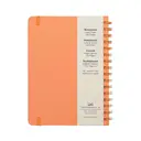 Jubiluu Carnet ligné A5 à spirales et couverture rigide florale - Beige orange image 6