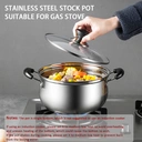 MAXCOOK Batterie de cuisine 8 ustensiles avec poêle à frire, casserole, planche à découper, couteau de découpe, baguettes, spatule en bois, couteau d’office, couteau image 3