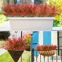 Yuejia 4Pcs 14.96in/38cmArtificial Outdoor Plants Fake Cedar Plants Plastic Faux Pinetree Stems Greenery Shrubs Colorfast Indoor Outdoor Christmas Home Decor for Windowbox Garden Porch Path image 4