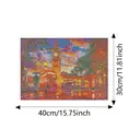 JU7CER 5D DIY Diamond Painting Kit - London Sunset | Adult Beginner Full Round Drill Crystal Art | 12×16 Inches (30×40cm) image 1