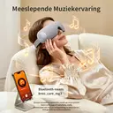 Breo EM005 oog- en hoofdmassageapparaat met warmte, ideaal voor migraine, hoofdpijn en droge ogen, oplaadbare, draagbare oogmassage voor ontspanning en slaap met muziek image 4