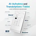 [Gratis Schutzhülle] iFLYTEK AINOTE 2, 10,65 Zoll E-Ink-Tablet, KI-Notiz-Tablet mit ChatGPT-5, ultradünnes digitales Notizbuch (4,2 mm) mit Sprach-zu-Text, 16-sprachige Transkription, Handschrift-zu-Text, ideal für Arbeit & Studium image 3