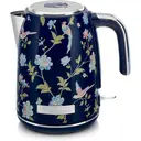 VQ Laura Ashley Jug Kettle, 1.7L, Rapid Boil, Hand-Applied Elveden Navy Print, Vintage, Stainless Steel, Floral - VQSBPKK278LANUK image 0