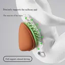 Black Color-Car Lumbar Support Cushion Thin Driver Seat Memory Foam Backrest Pillow, Breathable Suede, 4 Seasons Ergonomic Waist Support black image 2