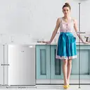 CHiQ JKR120DWE 126L 55cm White Larder Fridge – Freestanding Under Counter Fridge, E Rated image 6