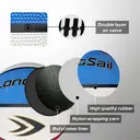 High-quality Rubber Basketball（29.5"） Size7# Red/White/Blue image 6