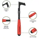 FLORA GUARD joint scraper, double-sided sharp stainless steel blade used for removing moss and weeds in slab joints, weed knife with ergonomic handle image 3