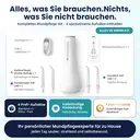 BAIR CARE M11 Munddusche mit UV-Desinfektion (99.9% Bakterienentfernung), 360ml Extra Großer Wassertank, Düsenaufbewahrung, USB-C Wiederaufladbar, 30 Tage Akkulaufzeit, 4 Reinigungsmodi, IPX8 Wasserdicht für Zahnspangen & Reisen image 7