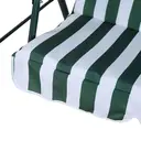 Garden furniture steel swing chair with canopy&seat cushion image 3