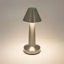 GLOBAL GIZMOS Table Lamp Portable LED Rechargeable Silver 200 x 90 x 90 mm (H x W x D) image 0