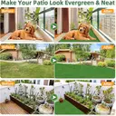 GOTGELIF Tapis de gazon artificiel réaliste, tapis de gazon artificiel 25 mm avec support PRT anti-salissures, adapté aux animaux domestiques, pour aménagement paysager décoratif, gazon artificiel pour intérieur et extérieur (balcon, jardin) (0,5 m x 0,5 m) image 5