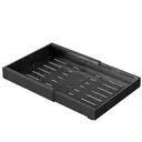 VIVREAL Extendable Storage Rack – Black Small Drill-free Pull-out Basket， Stainless Steel， Adjustable 12.6–20.5 in， Easy Installation， S32B, New Year Sale , Top gift picks image 0