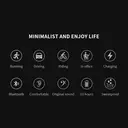 Écouteurs Verbex BL-09 noirs, écouteurs à intelligence artificielle, à conduction osseuse, pour la natation, Bluetooth, pour le sport, avec réduction de bruit et confortables à porter. image 9