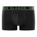 SERGE BLANCO Lot de 6 boxers pour homme kaki/noir - Taille M image 2