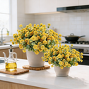 4Pcs 13.77in/35cm
Artificial Billy Ball Flower Man Fake Plants Living Room Decoration Ornaments Desktop Fake Flowers(yellow) image 2