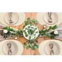 PP Placemats Set of 6 for Dining Table，PP oval placemat BL pearl rice， Washable Woven Vinyl Non-Slip 18x12 inches Placemat Heat-Resistant Durable Table Mats for Dining Table Easy to Clean image 1