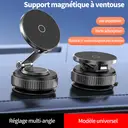 ATSHARK K003B Support de téléphone magnétique à ventouse pour voiture, fixation puissante avec angle réglable image 1