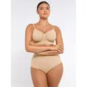 Feelingirl Best-Selling Everyday Seamless Comfortable Wireless Ruched bust Anti-Sag Bra Unlined Soft Bra for Women XXL Light Skin, Couple Gift Perfect Gift image 2