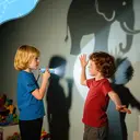 EverBrite Mini LED Kids Flashlight - Lightweight (46g) Torch with Soft Yellow Light for Reading, Camping, and Emergencies - Gift for Children, Blue image 2