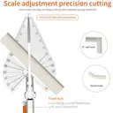 GARTOL Miter Shears- Multifunctional Trunking Shears for Angular Cutting of Moulding and Trim, Adjustable at 45 to
135 Degree, Hand Tools for Cutting Soft Wood, Plastic, PVC, with Replacement
Blades image 3