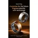 VoxorAI SY02 silver 11# Call Reminder, Heart Rate, Blood Oxygen, Sleep, Exercise Monitoring, Video Browsing, Remote Care Smart Ring image 5