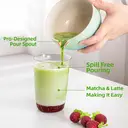 TEANAGOO Kit matcha cérémonie avec fouet et bol, 7 pièces - Bleu dégradé image 6