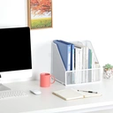 Senhoglb Porte-revues A4 en métal de bureau, blanc, Offre Nouvel An, Idées cadeaux top image 6