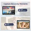 DOOGEE Tab A9 Pro Android 15 Tablet， 10-inch (2025)， Unisoc T310， 20GB RAM， 128GB ROM (Expandable to 2TB TF)， 6580 mAh Battery， 8MP AI Camera， Dual Speaker， 5G WiFi， GMS， Bluetooth， Face ID， 3.5mm Jack， Gray image 6