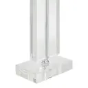 Interiors by Premier Table Lamp Helma Glass Base Clear/White H:40cm image 3