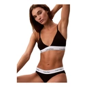 CALVIN KLEIN Cotton Bikini Slip Noir FEMME L image 2