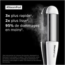 欧莱雅 Steampod 4.0 二合一蒸汽直发卷发器，快速造型，专利蒸汽技术，适用于所有发质，白色 image 4