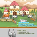 XINQIYUAN Qiyuan Jouet Éducatif Set de Blocs de Construction Magnétiques Animaux Ferme Forêt 7.5cm 30pièces [Mélange aléatoire – Couleurs issues uniquement de la photo principale] image 5