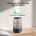 Homvana Humidificateur H101 3,6 L Noir, Remplissage par le haut, Technologie SilentSpary, Brume fraîche 360 °, Autonomie 34 h, Silencieux 16 dB, Sans BPA, Diffuseur d'arômes image 3