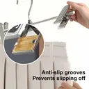 SNSP Trouser Drying Rack, Holder, Clip  Drying Rack Stainless Steel Trouser Clip Trouser Hangin 10pcs Pants Clips image 4