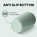 Bottle Bottle Insulated Travel Mug 350ml Stainless Steel Office Coffee Cup with Push Button Lid Keeps Cold and Hot for 8 Hours (Green) image 4