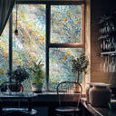 Murgall Rouleau de film décoratif pour vitre Morris lys doré - 60 x 508 cm image 0