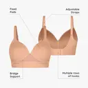Feelingirl Wireless Small Boobs Push-Up Seamless Comfort Full Coverage Multiple Styles Bra for Women M White, Couple Gift Perfect Gift image 3