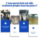 VIVREAL Carafe filtrante avec minuteur électronique, compatible avec cartouches Brita, matériau ABS - 2,4 L image 3