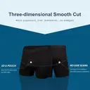 BAMBOO COOL Men's Underwear Boxer Briefs Fly with Built-in 3D Pouch Comfortable Cool Underwear for Men L (4 Pack) image 1