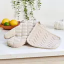 Dexam Single Oven Glove Love Colour 100% Cotton Stone image 6