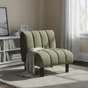 Accent Chair Lily Panelling Green image 0