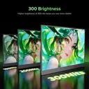 UPERFECT Portable Monitor 15.6", 100% sRGB Laptop Monitor, Built-in Adjustment Stand Speaker VESA, HDTV USB-C Plug & Play Second Screen for Phone Game Console image 3