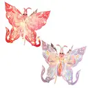 Butterfly-Theme DIY Craft Kit， Traditional Handbag Embellishment， Party & Celebration Props Set (2 Pieces， Non-Illuminated), New Year Sale , Top gift picks image 0